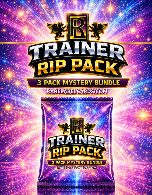 Trainer Rip Pack – 3 Pack – Rare Label Cards